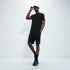 Ellesse short set for man סט מכנס וחולצה מהמותג אלס לגבר בצבע שחור